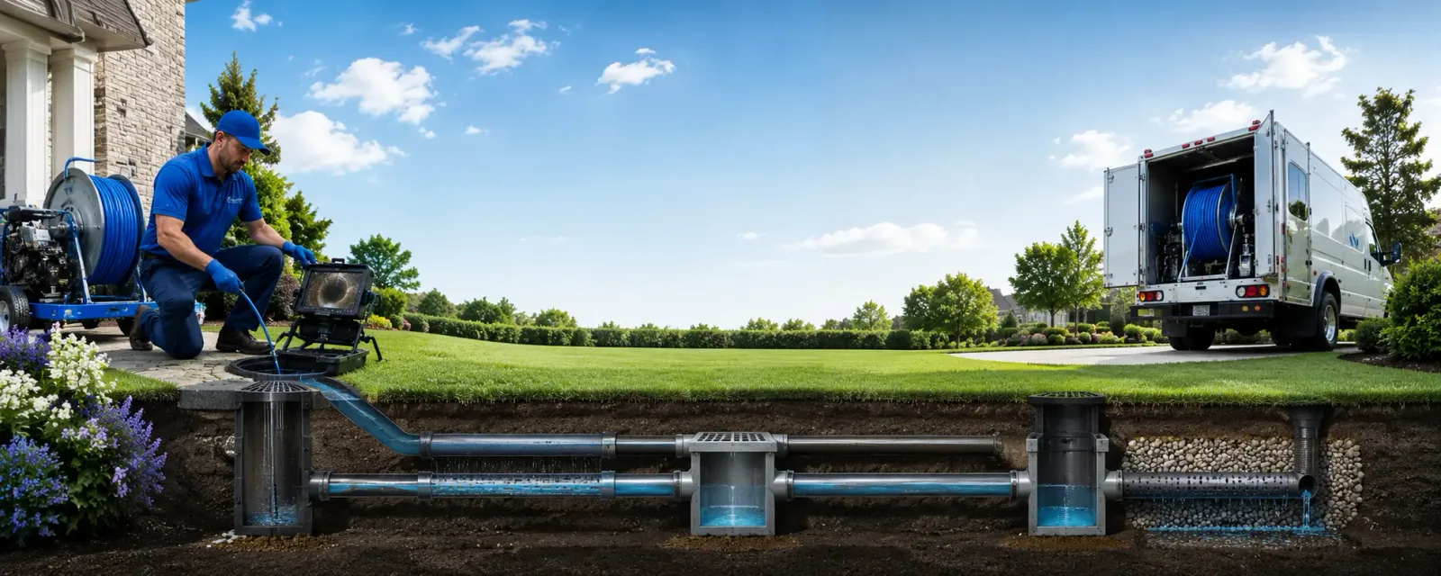 Outdoor drain cleaning information for Mina, NV